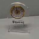 Landical Retirement Clock Gifts for Women Men Happy Desk Acrylic Clock Retirement Gifts for Boss Coworkers Farewell Going Away Gift for Retired Leader Teacher Office Home Desk Table Decor