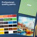 ARTISTRO Professional Watercolor Paint Set for Adults - 24 Pigment-Rich Colors, XL Pans, ASTM-I Lightfastness, High Tinting Strength Watercolor Set for Professionals made by Professionals