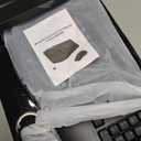 Wireless Keyboard and Mouse Combo, 2.4G Full Size Wave Keys Ergonomic Keyboard with Wrist Rest and 3-Level DPI Adjustable Wireless Ergonomic Mouse for Windows, Mac OS Desktop/Laptop/PC(Black)