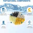 Bath Filter for Tub - Kinder Water Filter for Bathtub, Hard Water Softener to Remove Lead,Chlorine and Fluoride, Improve Skin, Hair and Nails Condition,Chrome