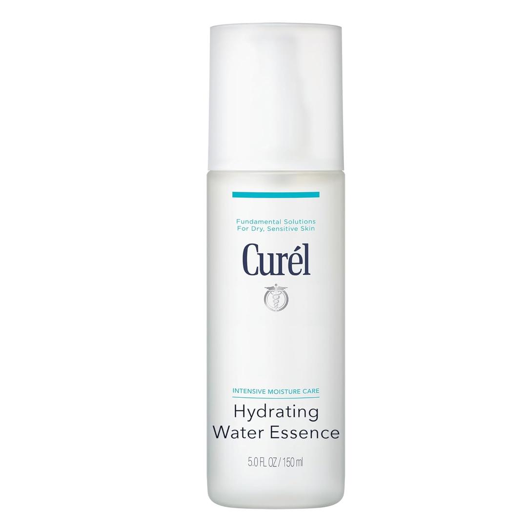 Curel Japanese Skin Care Hydrating Water Essence Toner, Water Based Face Moisturizer for Dry Skin, Serum for Face, 5 Oz