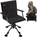 TIDEWE Hunting Chair, Heated Blind Chair with Battery-ThermoCore Series, 360 Silent Swivel, 3 Heat Levels