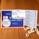 Foleto 4Pcs 2026 New mah-Jong Cards Guide Rules American Official Revision | Mahjong 2026 Mahjong Card - Large Print