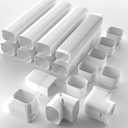 5'' 26.5Ft Mini Split Line Set Cover Kit for Minisplit Ductless Linset Air Conditioners and Heat Pumps, Central AC Decorative Upgraded UV-Proof Strong & Durability PVC Pipe