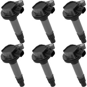 UF553 Ignition Coil Pack Compatible with Ford for Explorer 2011-2017 for F-150 2011-2017 for Edge 2007-2016 for Taurus 2008-2016 for Mustang 2011-2016 Replace for C1595 DG520 610-00119 Set of 6