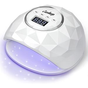 Easkep UV LED Nail Lamp - 86W Nail Dryer UV Light for Nails Eyes Protection UV Lamp for Gel Nails Gel Nail Polish Curing Dryer for Home and Salon (White)