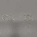 AirPods Ear Hooks - Upgraded Anti Slip Sports Clip Hooks for AirPods 1, 2, 3, 4, Pro and Pro 2 Transparent
