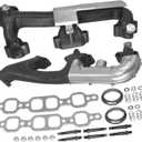 Exhaust Manifold Pair Left & Right Side Compatible With Chevrolet C1500 C2500 C3500 K1500 K2500 K3500 1988-1995 Compatible With GMC C1500 C2500 C3500 K1500 K2500 K3500 1988-1995 674-156 674-157