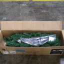 7.5ft Smart Prelit Christmas Tree with 407 LED Lights, 16M Color Changing, APP & RemoteControl, Group Control, Music Sync, Timer, Prelit RGB Artificial Christmas Tree with Metal Base