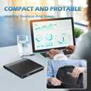 External DVD Drive USB 3.0 Type-C CD Burner Portable CD +/-RW Drive DVD Player for ROM Rewriter Burner Compatible with Laptop Desktop PC Windows MacBook Linux Mac OS