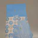 Moukeren 555 Pcs How Many Kisses Game Card Kit How Many Kisses Baby Shower Games Standing Sign Guessing Cards Baby Shower Stickers for Kid Sprinkle Birthday Party, No Candy and Jar(Blue Boy Style)