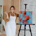 RRFTOK 72 in Art Easel Stand, Adjustable Metal Tripod, Dual-Layer
Dual-layer supports canvas or signs at two heights; adjusts up to 72 in with spring clip and reinforced chain for stability.
