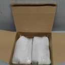 2 Pcs Clear Cylindrical Glass Lamp Shade Replacement, 3-1/4-inch Fitter Opening, 3.7 in W x 4.8 in H Porch Jelly Jar Light Fixture for Outdoor Patio Exterior Wall Front Door