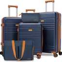 Cosbarn Luggage Sets 5 Piece, Hardshell Suitcase with Spinner Wheels, Large