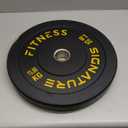 Olympic Bumper Plates Set, 2" Weight Plates for Strength Training & Weightlifting, Paris or Set or Set with Barbell, Multiple Options (Black)
