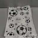 Infankey 50 PCS Soccer Gift Bags Plastic Soccer Goodie Goody Treat Snack Candy Bags Soccer Present Party Favor Bags Soccer Party Bags for Sports Theme Birthday Party Decoration Supplies, Set of 3