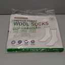 Buttons & Pleats Wool Socks for Men & Women Merino Thermal Warm Cozy Winter Boot Sock (Medium-Large, Charcoal)