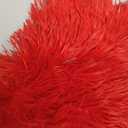 ANRODUO Pack of 2 Red Throw Pillow Covers Luxury Fluffy Pillows Faux Fur Decorative Pillows Plush Cushion Case Fuzzy Mongolian Merin Style for Bed Couch Sofa and Living Room Christmas Decor 18x18 Inch