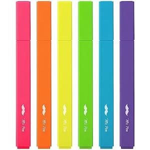 2 Pack Mr. Pen- Aesthetic Highlighters No Bleed, 6 Pack, Assorted Colors, Chisel Tip, Cute Highlighters Assorted Colors for Journaling, Highlighting, Underlining, Fast Dry, Back to School Supplies