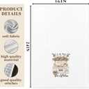 Rustic Rose Floral Tutu Grandma Kitchen Towels, Hawaiian Tutu Grandmother Gifts for Dish Tea Towels, Grandma Gifts from Grandkids Decorative Hand Towel for Kitchen, 16x24 Inch