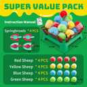 Family Board Games, Catapulting Sheep Game for Kids Ages 4-8 4-12, Jumping Sheeps Toys, 2-4 Players, Birthday Gifts Christmas Party