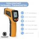 KNINE OUTDOORS Infrared Thermometer Laser Temperature Gun, -58 to 1112, Single Laser Targeting, Distance to Spot Ratio 12:1, for Cooking, Oven and Meat (Orange)