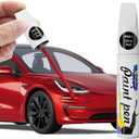 PR01 Ultra Red Touch Up Paint Compatible with Tesla | DIY Car Paint Scratch Repair, Automotive Paints, Quick & Easy Fix Scratch Repair for Tesla Model Y/3/X/S