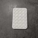 Anteel 2 Pack Silicone Suction Phone Case Mount, Non Slip Sticky Phone Grip for Cellphone, Silicon Adhesive Suction Cup Phone Mount, Strong Grip Holder for Selfies and Videos (White)