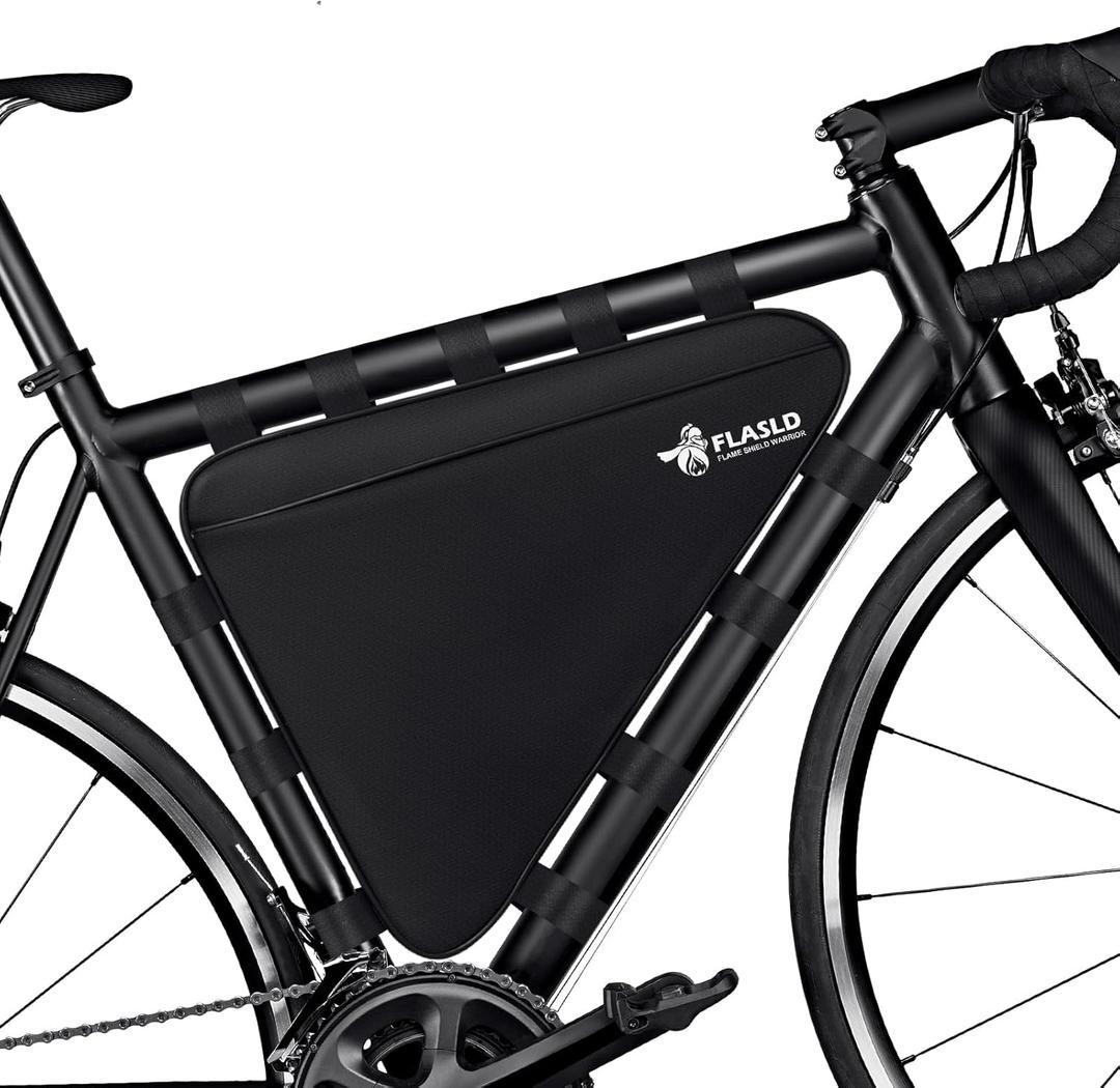 FLASLD Fireproof Electric Scooter Battery Hanging Bag, 15.3 x 5.9 x 4in Ebike Battery Bag, Electric Bike Bicycle Saddlebag, Storage Ebike Bag