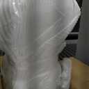 Briwooody Clear Female Full Round Plastic Mannequin Torso Display Transparent Dress Form for Clothes Underwear, Realistic Dummy Model Decoration, 33.46 x 14.96 x 11.02 inches