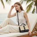 CHUNLI Summer Straw Crossbody Bag for Women Raffia Clutch Boho Shoulder Purse for Beach Vacation Everyday