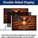 250 Anniversary Usa Flag, 250 Years of Freedom Flags, American Flag with Eagle, Patriotic Decor for Outside, Double Side Design 3x5 Ft (A)