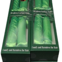 Wicked Comfy and Heatless Curls Overnight for Long Hair, Heatless Hair curler for Women and Girls, No Heat Curling Rods with Satin Scrunchies and Clip, Green, Pack Of 4