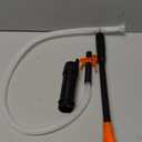 Portable Transfer Pump Battery Operated Electric Siphon Pump for Gas Fuel Diesel Transfer 3.5GPM Flow Oil Extractor - Ideal Gasoline Transfer Pump Easy to Use Hand Fuel Pump, JM-CYB04 (Extension Hose, Orange)