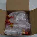 Patelai 18 Pcs Christmas Drink Balls Clear Shot Glass Ornaments Xmas Tree Fillable Ornaments Plastic Xmas Water Bottle Bulbs for Holiday Party Decorations(Bell,50 ml)