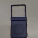 Vihibii for Samsung Galaxy Z Flip 7 Slim Case with Front Screen Protector & Hinge Protection, Compatible with MagSafe, Military Grade Rugged Phone Cover Case for Samsung Galaxy Z Flip 7 5G 2025, Blue