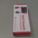 Wall Mount for Nintendo Switch 1 and Switch OLED, Metal Wall Mount Shelf Kit with 5 Game Card Holders and 4 Joy Con Hooks, Safely Store Switch Console Near or Behind TV, Black