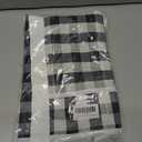 Beach Tote Bag for Women, Lightweight Foldable Waterproof Mesh Pool Bag (Black and White Plaid)