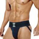 Casey Kevin Jockstraps For Men Jock Strap Wide Waistband Athletic Supporters Sexy Underwear (Large, A10-ck2213-blue)