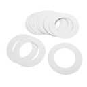 Wax Machine Paper Mat and Collar Ring Disposable Wax Warmer Pads for Hair Removal Easy Clean Protective Mat with Serrated Edge for Professional Home Use