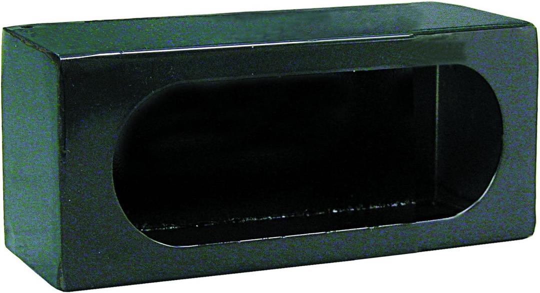 Buyers Products LB383 Single Oval Light Box, Black Powder Coat Steel, Light Box For Snow Plow Lights, Truck Lights & Trailer Lights