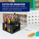 U.S. Art Supply 60 Slot Marker Organizer & Paint Brush Holder  Multi-Level Marker Storage, Pens, Brushes, Colored Pencils