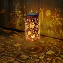 Homemory Butterfly Solar Lanterns Outdoor Waterproof, Birthday Gifts for Women Mom Grandma, LED Solar Lights Metal Decoration Outside for Yard, Patio, Backyard, Porch, Lawn