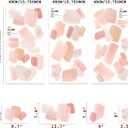 Fabric Wall Stickers, Abstract Pink Watercolor Brush Strokes Wall Decals Peel and Stick, Kid Wall Sticker Decals Art Mural Decor Nursery Wallpaper for Kids Bedroom Living Room Playroom
