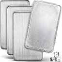 Honeydak 4 Pcs Stainless Steel Ice Packs for Lunch Boxes Travel Reusable Freezer Packs 304 Food Grade Metal Cooling Cube for Bag Cooler Bento Box Camping, No Water Needed