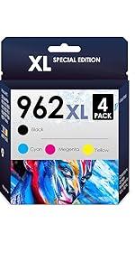 Officejet Pro 9010 HP Printer Black Cyan Magenta Yellow XL