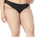 Amazon Essentials Womens Classic Bikini Swimsuit Bottom (Large, Washed Black)