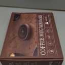 SWEETFULL Coffee Mug Warmer, 36W Electric Cup Warmer for Desk with 3-Temp Settings Advanced Temperature-Controlled Heating Coffee Gifts Accessories for Women Men Milk, Tea, Candle - Wood