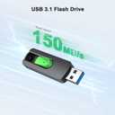 Aiibe 128GB USB Flash Drive USB Drive 128GB USB 3.1 Thumb Drive Memory Stick Zip Drive Backup Jump Drive 128G for PC Laptop