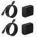 Type C Charger Fast Charging 2Pack USB C Super Fast Charger Block with 6FT USB-C Android Phone Cable for Samsung Galaxy S26 +/Ultra S25 S24 S23 S22 +/Ultra/ S21 S20/Tab S9/iPhone 17/16/15 and More